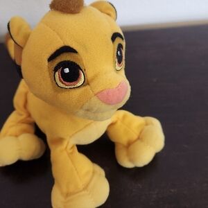 2002 Disney Hasbro Young Simba 5" Lion King Plush Toy